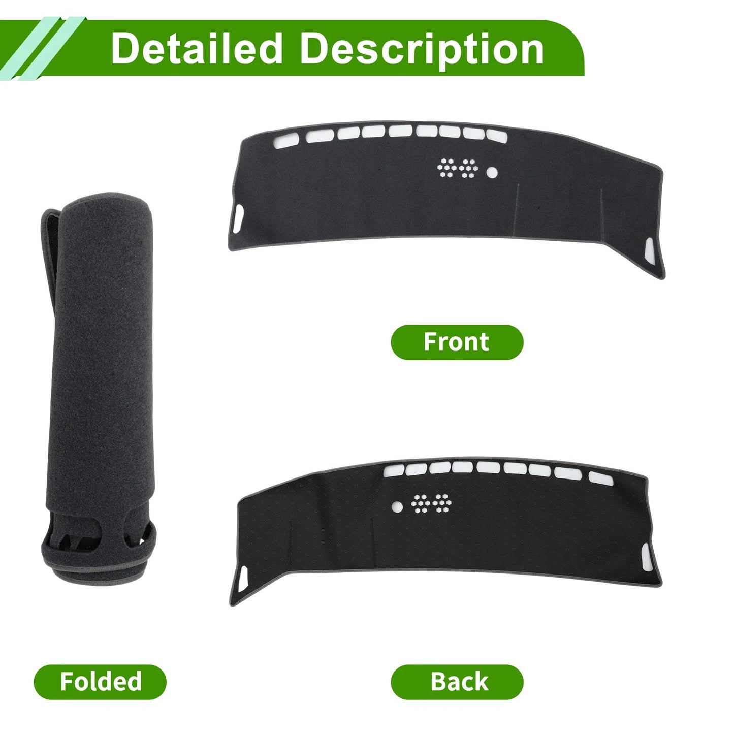 Dashboard Cover for Kia Niro (EV/PHEV/HEV) (2023–2025) Gray Polyester