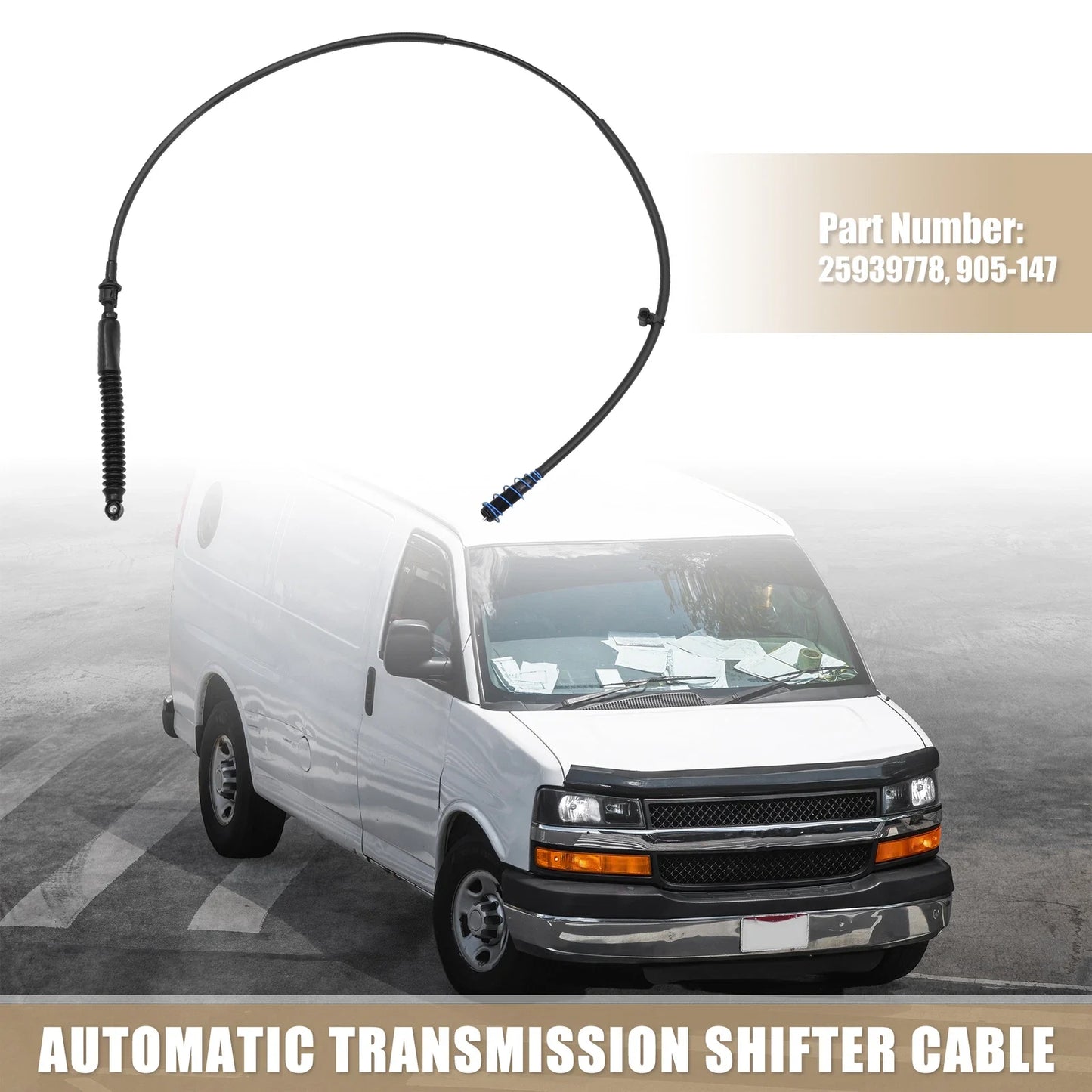 Gear Shift Cable Set for Chevrolet Express 1500 2500 3500 (2003-2009)