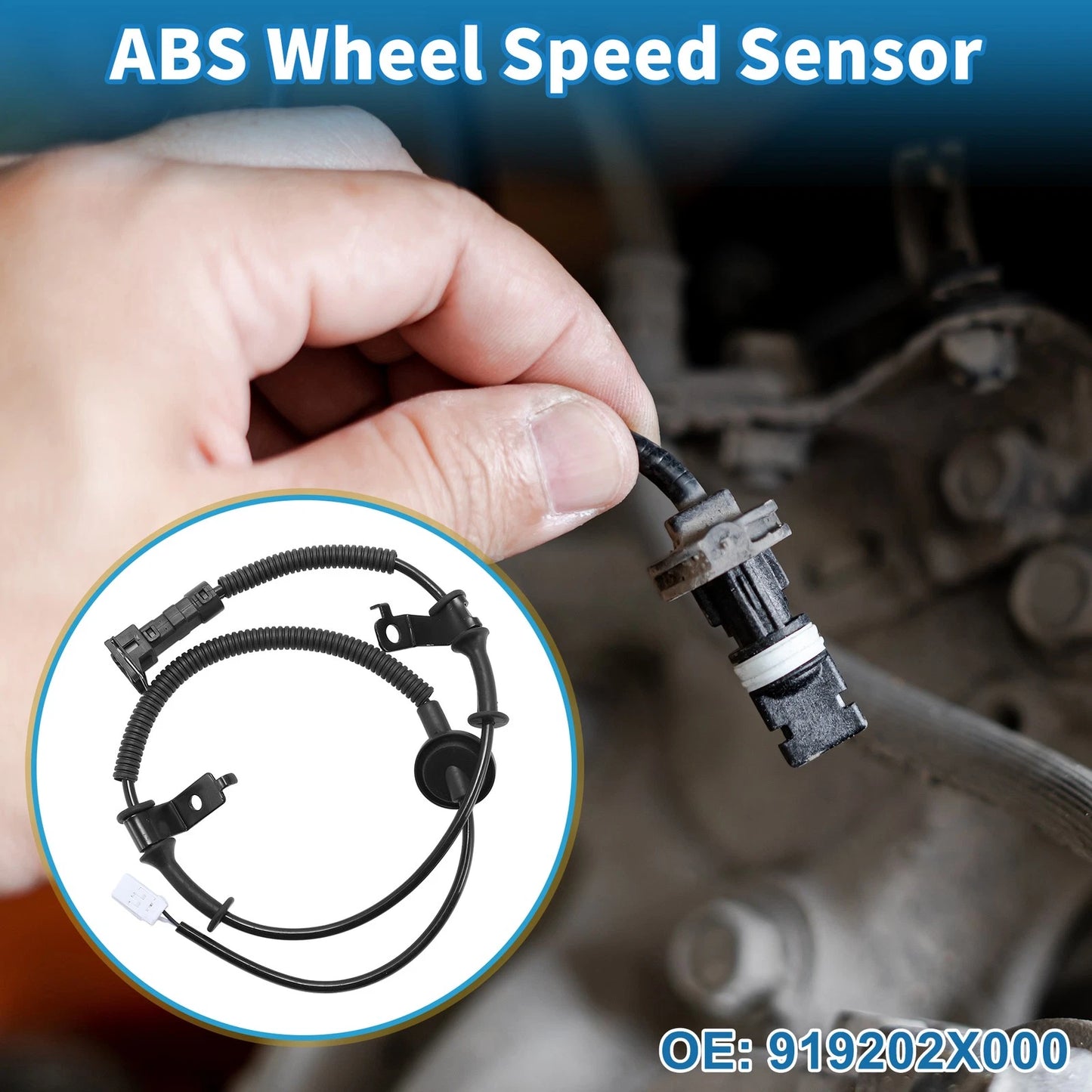 ABS Wheel Speed Sensor No. 919202X000 for Kia Soul (2010–2013)