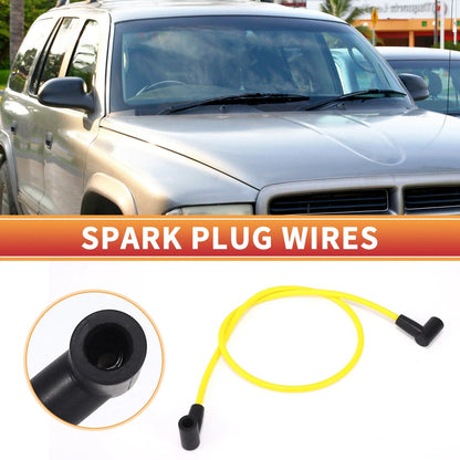 9 x Spark Plug Wire Ignition Coil Cables for Dodge B150 (1992-1994)