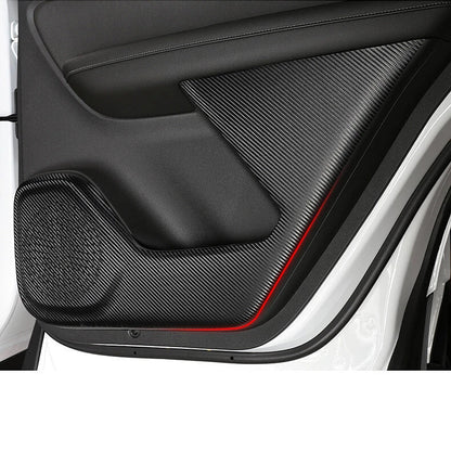 Carbon Fiber Leather Anti-kick Guard Cover Trim for Chevry Blazer (2019–2022)