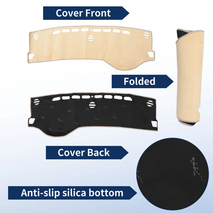 Dash Cover for Suzuki S-Cross MK3 (2022–2024) Without HUD, Flannel Beige