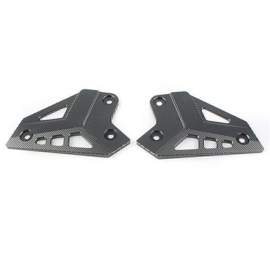 CNC Gray Rear Foot Peg Heel Guard Covers for Kawasaki Z900 (2017-2019)