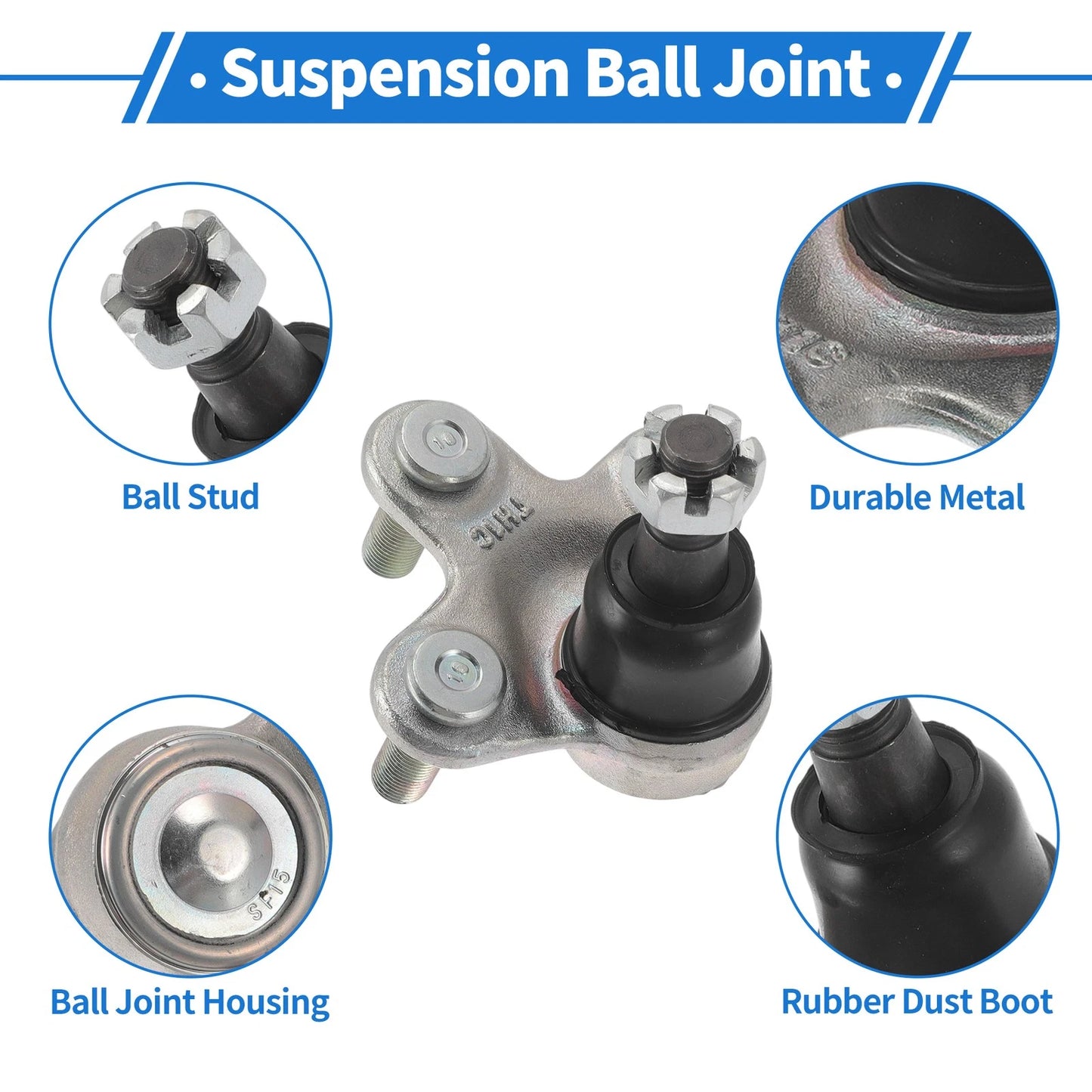 2X Front Lower Ball Joints for Honda Accord (2017–2022) No.K100424