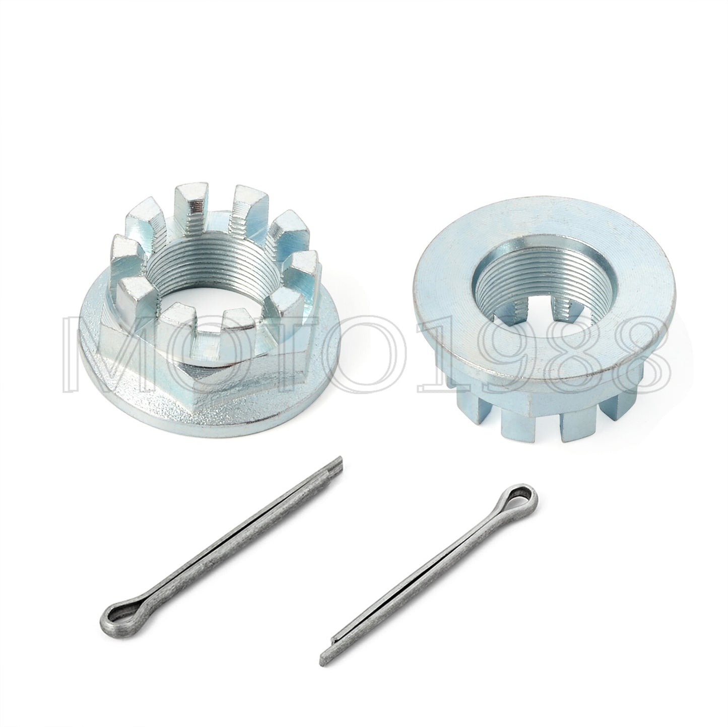 Set of 2 Rear Wheel Axle Castle Nuts for Honda Rancher TRX420 (2007–2024)