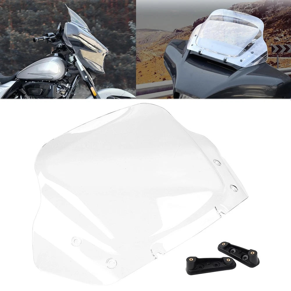 Chin Fairing Spoiler Mudguard for Harley Dyna Fatboy (2004–2017) Gloss Black