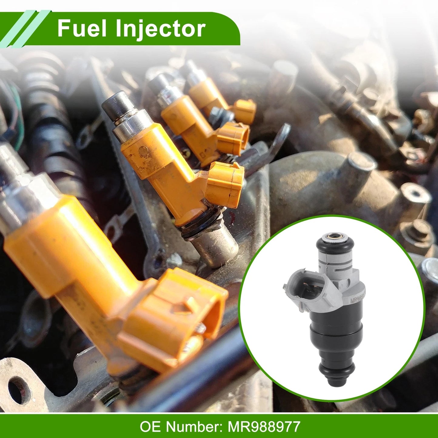 1 Pc Fuel Injector MR988977 for Mitsubishi Colt 1.3L (2004–2008)