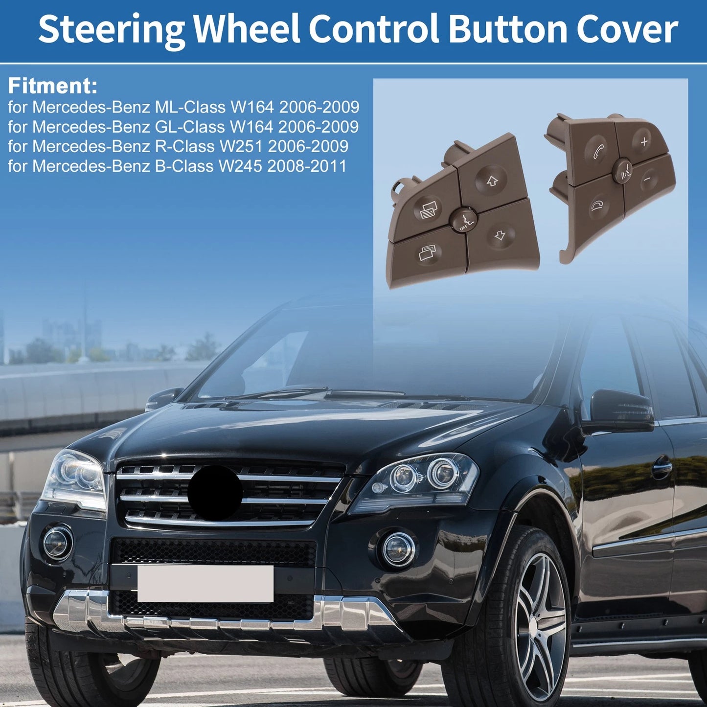 Steering Wheel Buttons Set of 10 for Mercedes-Benz (No. 1648207910)