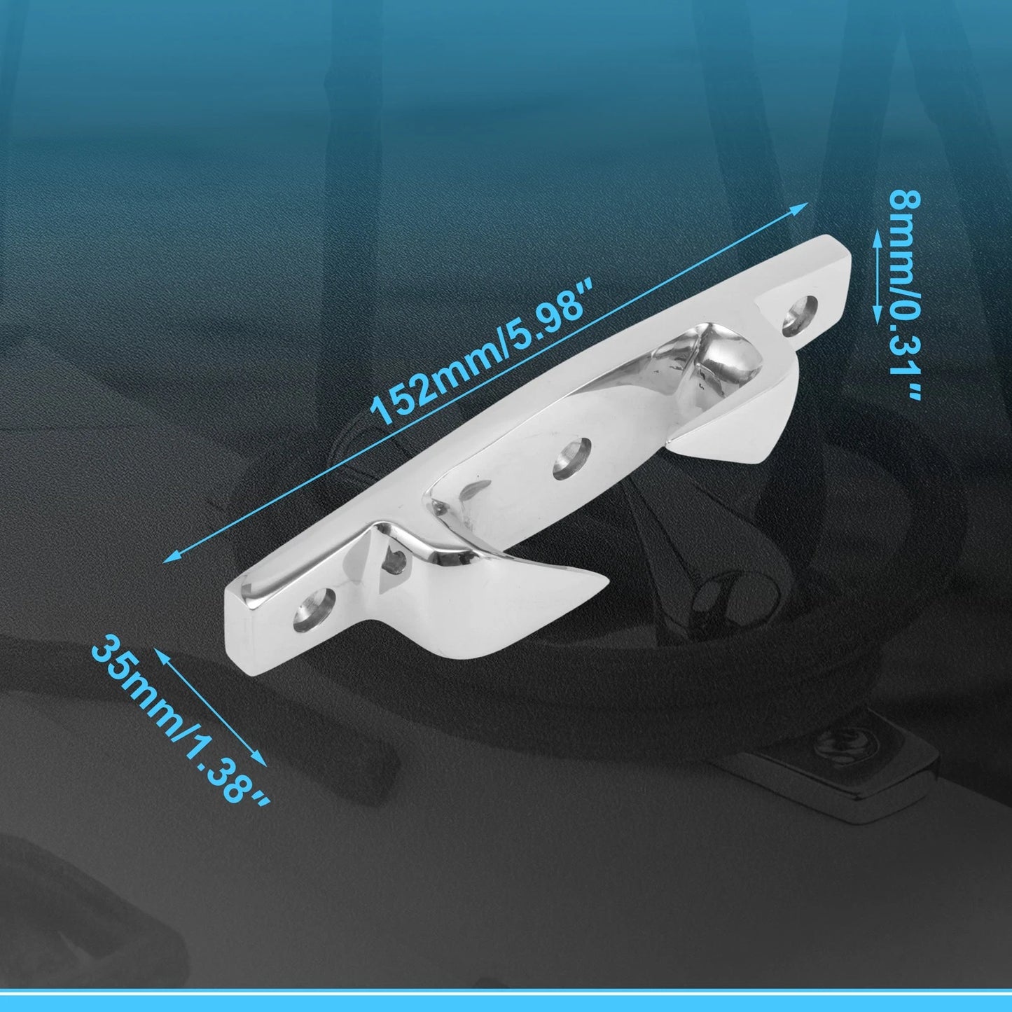 Boat Bow Chock for Marine 316 Stainless Steel (152 mm Length)
