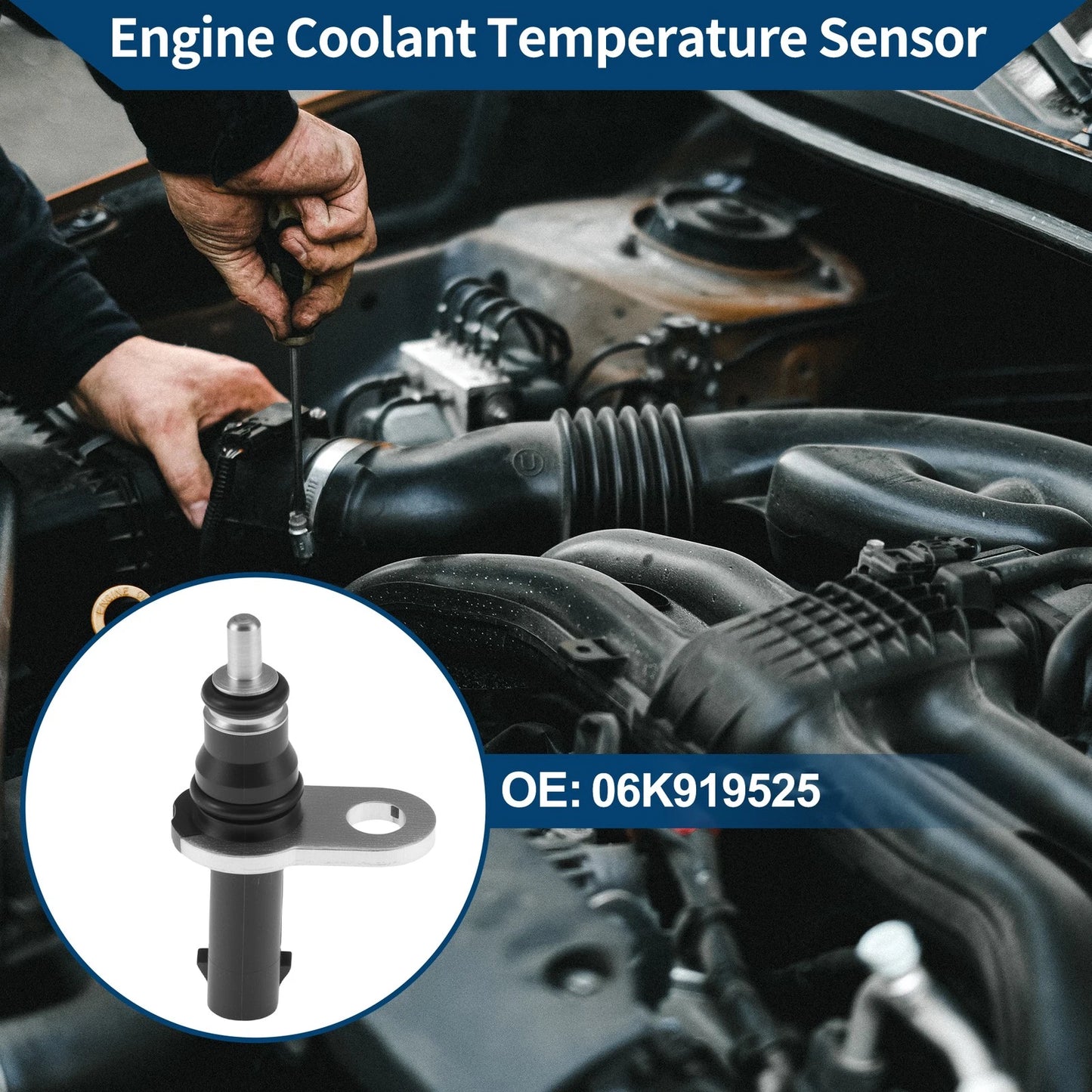 Engine Coolant Temperature Sensor No. 06K919525 for Audi Q5 (2018–2025)