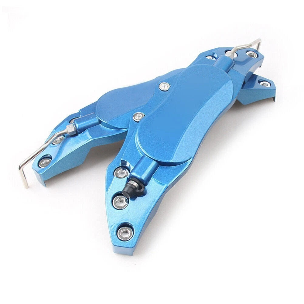 2pcs Metal Brake Caliper Covers for Universal Fit (Medium Blue)
