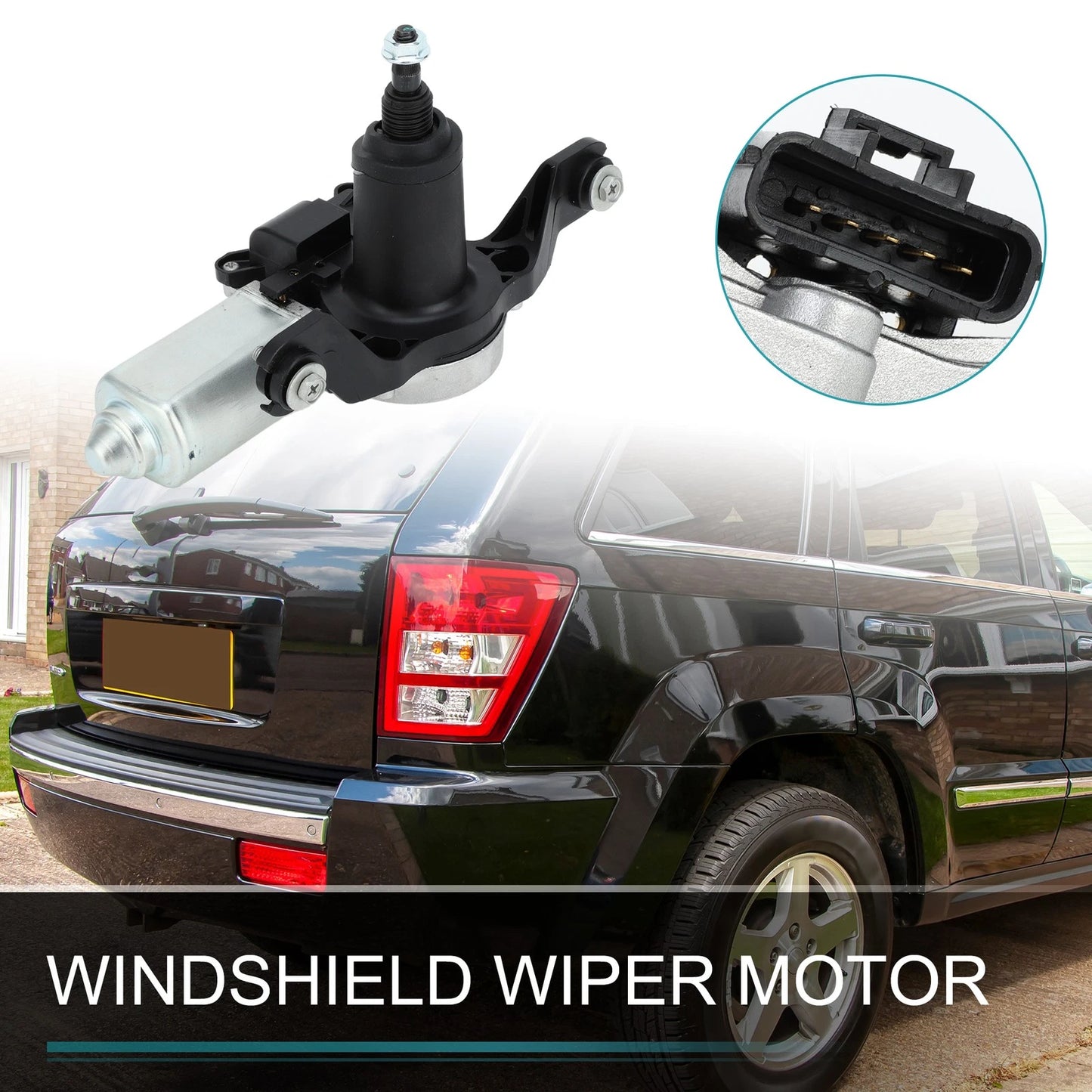 Rear Windshield Wiper Motor for Jeep Commander (2006–2010) No. 55156325AB/55156325AC