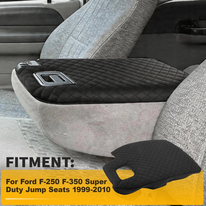 Leather Console Lid Armrest Cover for Ford F-250 F-350 Super Duty (1999–2010)