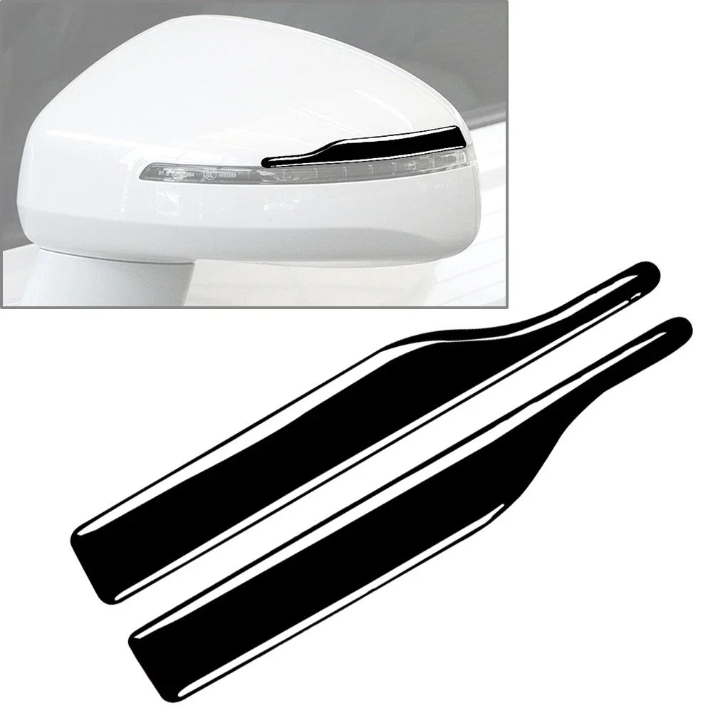 Black Universal Rearview Mirror Anti-Collision Trim Protector