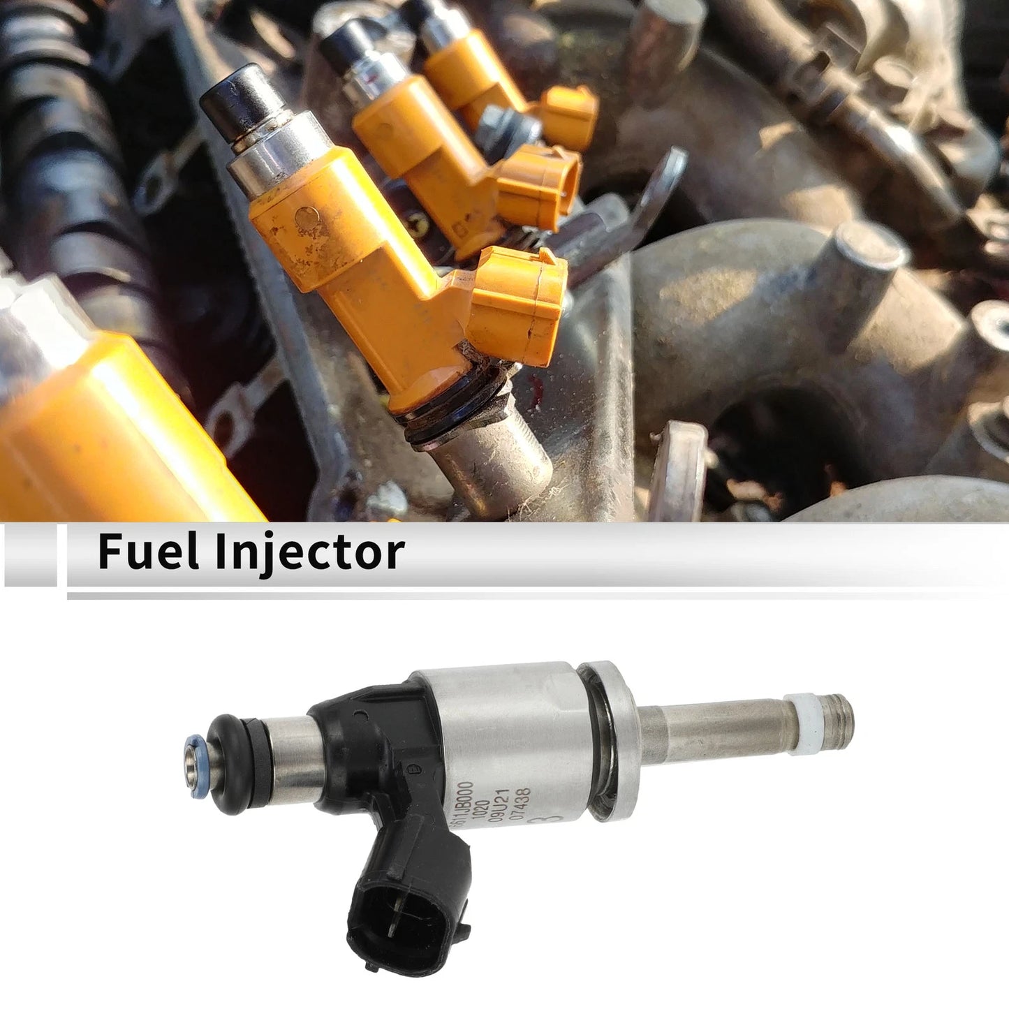 Fuel Injector for Subaru BRZ 2.0 (2013–2020) 1 Pc Black Silver Tone