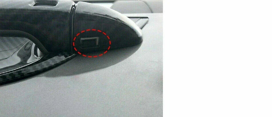 4x Carbon fiber Door Handle Cover Mold Trim for Kia Forte Cerato (2019–2020)