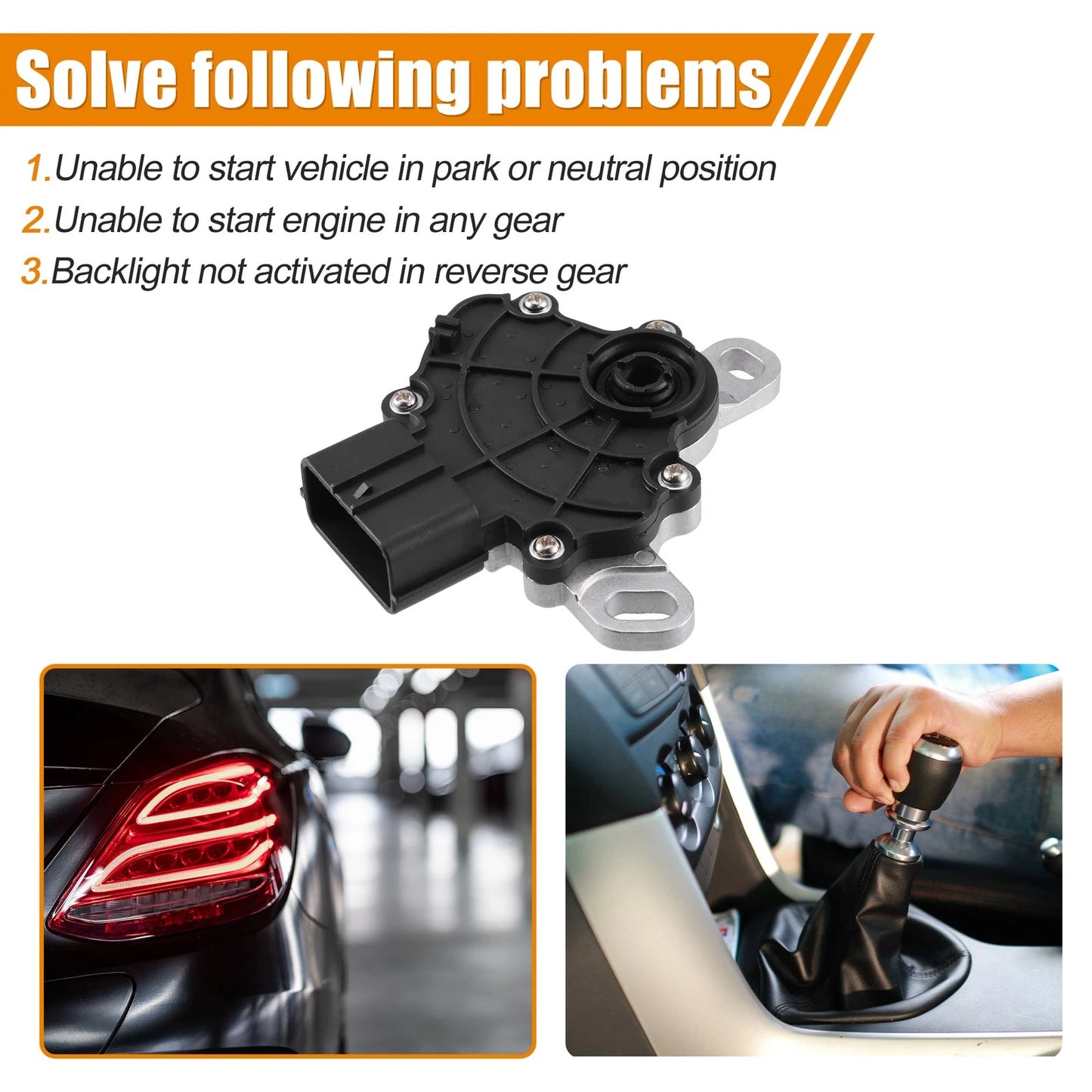 Automatic Transmission Neutral Safety Switch for Honda Accord 2.4L L4 (2008–2012)
