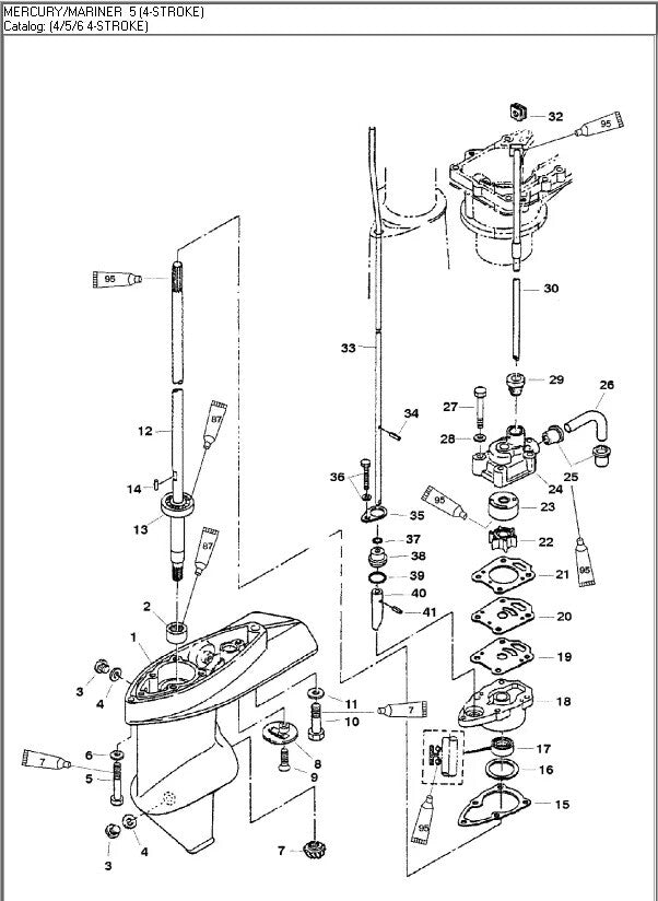 Water Pump Repair Kit for Tohatsu Nissan Outboard 4HP 5HP (1990–2023)