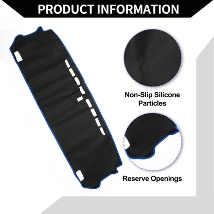 Dashboard Cover Mat for Honda Fit GR1-GR8 (2020-2024) Protector Black Blue 1 Set