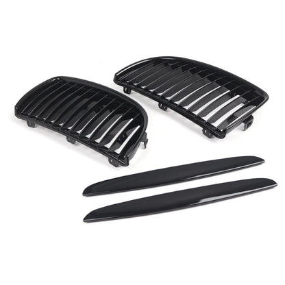 Gloss Black Front Grille for BMW 3 Series E90 E91 (2005–2008)