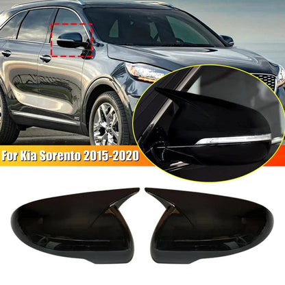 Mirror Cover Cap / Gloss Black OX Horn Side Mirror for Kia Sorento (2015–2020)