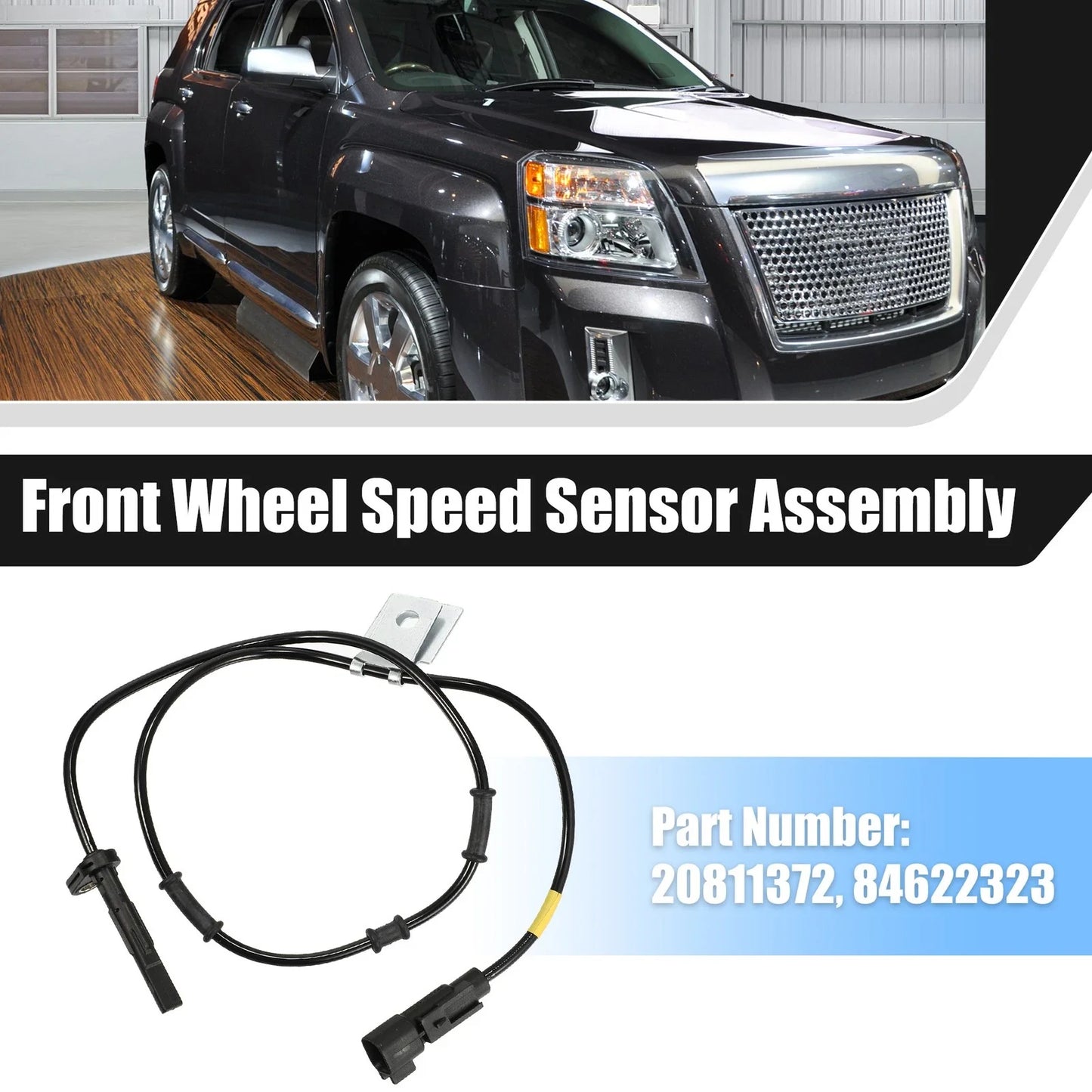 Front Left ABS Wheel Speed Sensor for Chevy Equinox, GMC Terrain (2010-2017)
