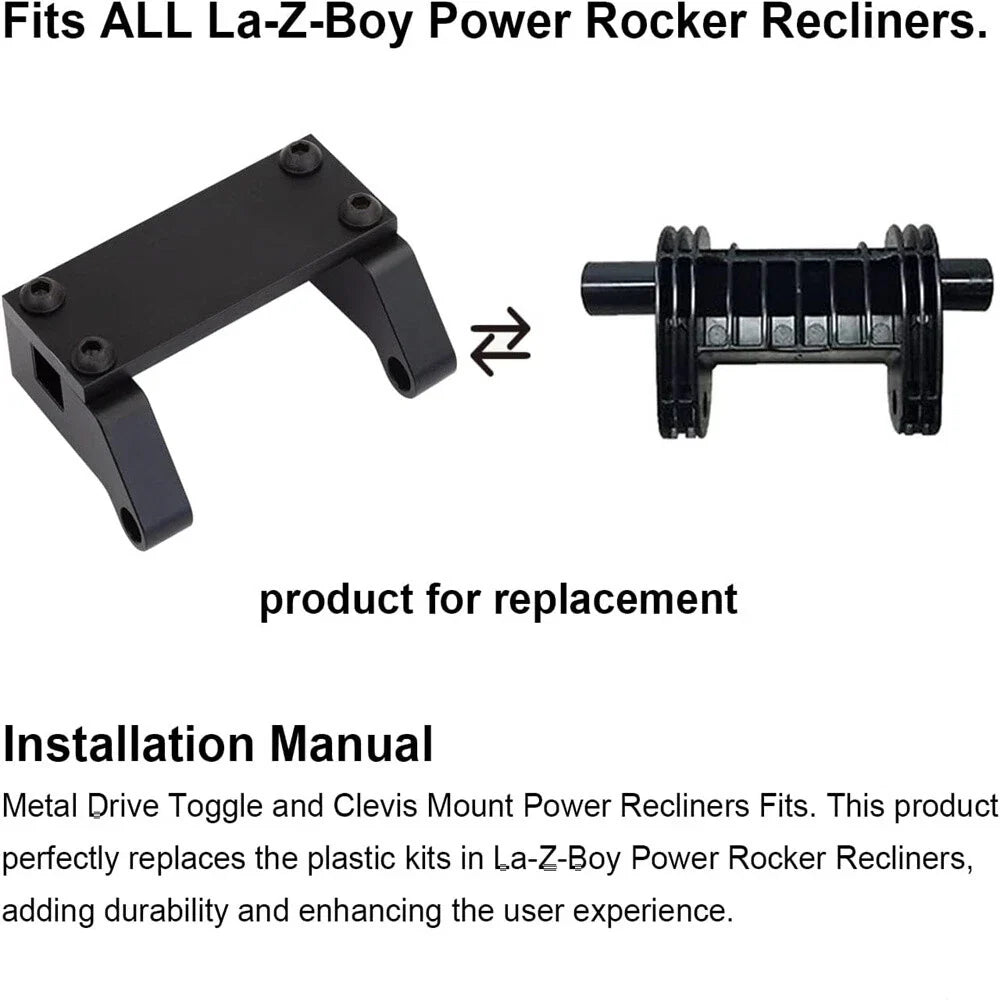Aluminum Drive Toggle Bracket for La-Z-Boy Power Recliner