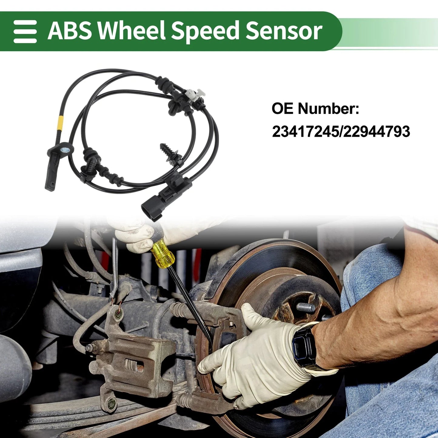 ABS Wheel Speed Sensor for Chevrolet Malibu (2016-2017) - 1 x Sensor