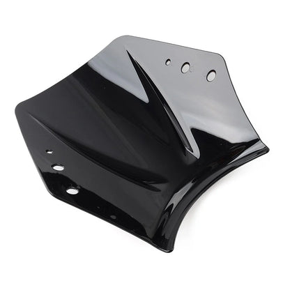 Windshield Deflector for Universal Motorcycle - Black Plastic
