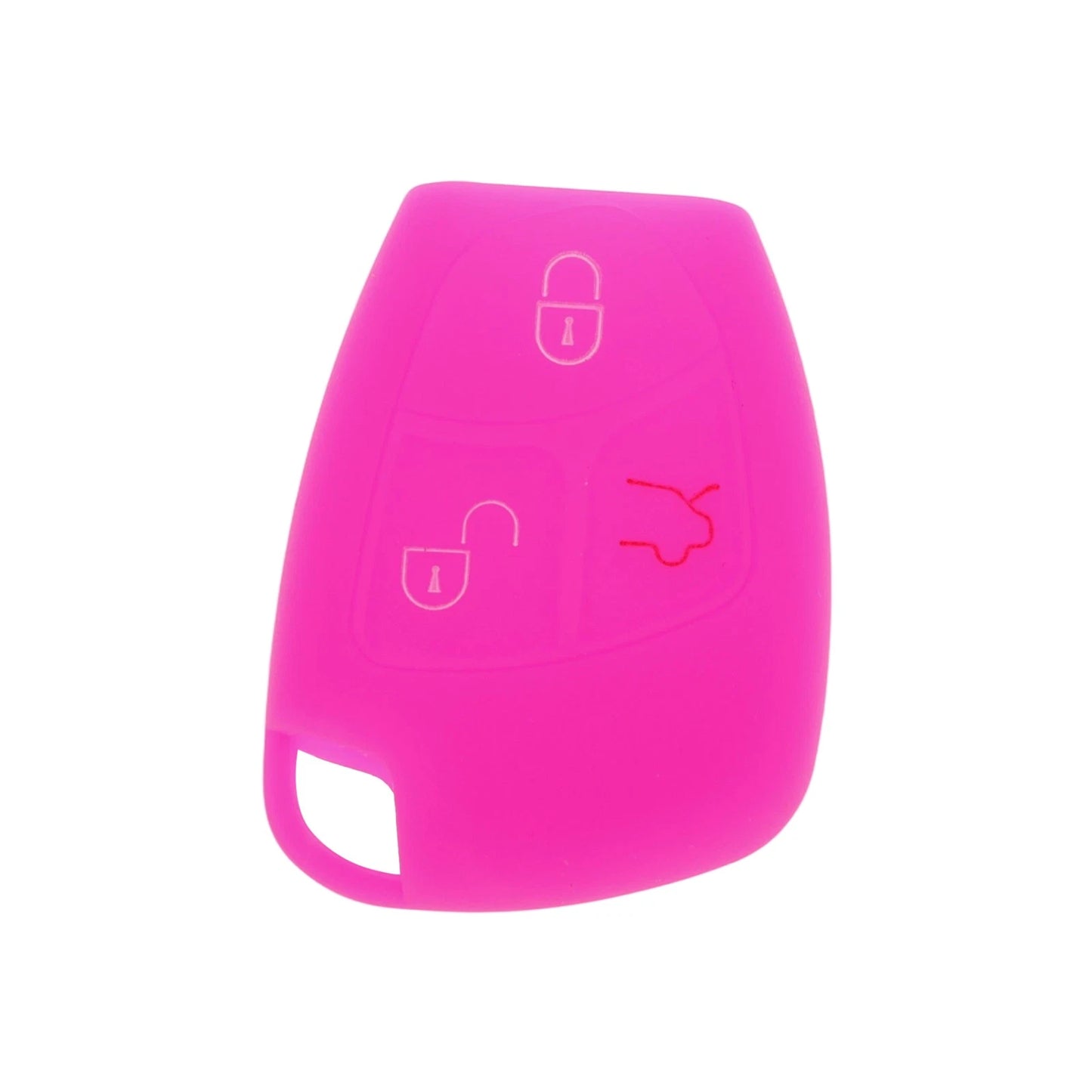 Magenta Car Key Case for Mercedes-Benz C-Class (2001–2015) - 3 Buttons