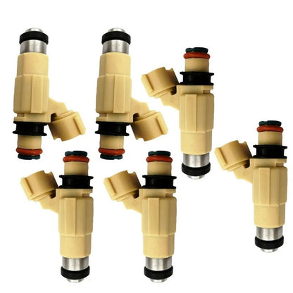 Set of 6 Fuel Injectors for Yamaha F200 F225 (2002–2012)