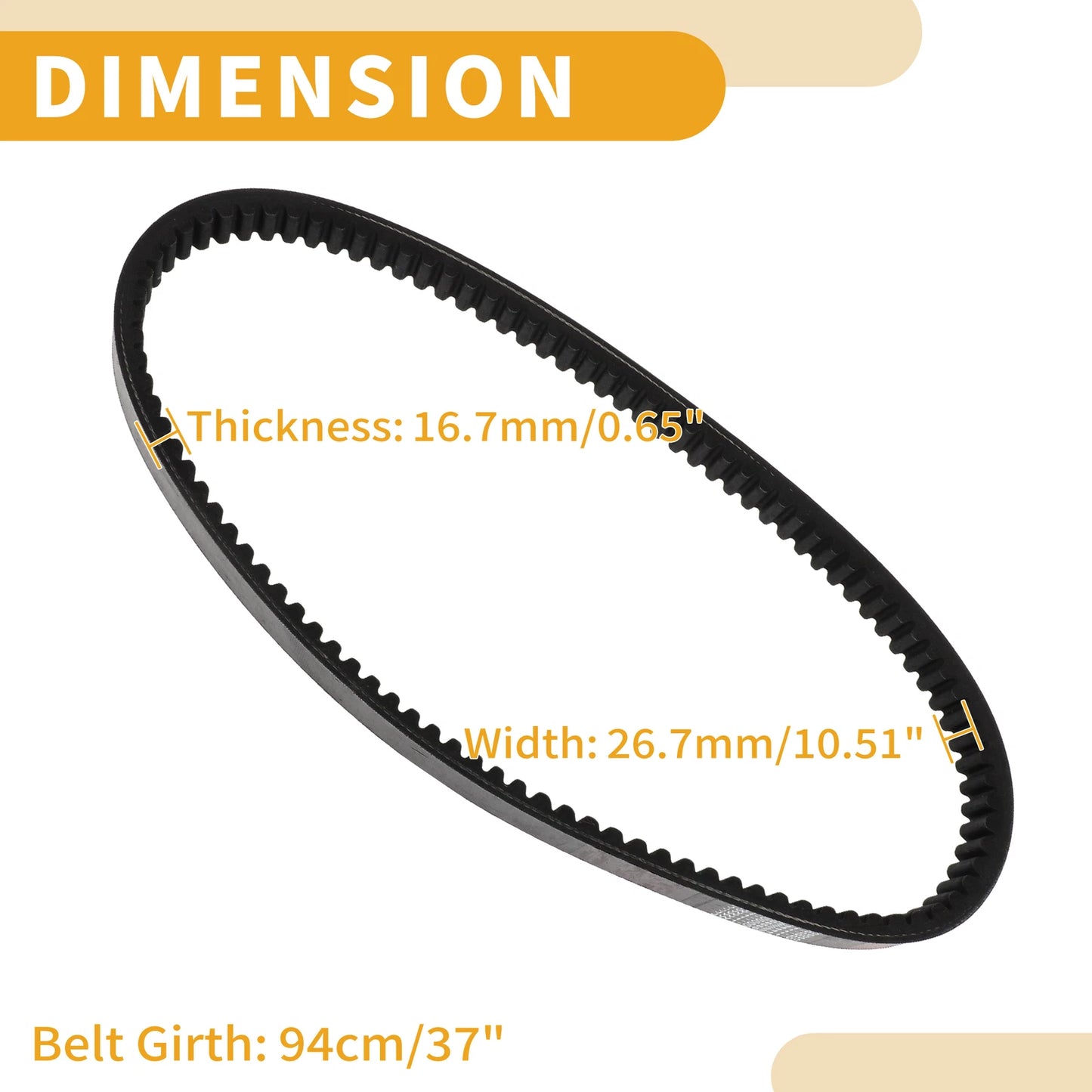 Drive Belt V-Belt No.JW1G62410000 for Yamaha YDRA (2007–2013)