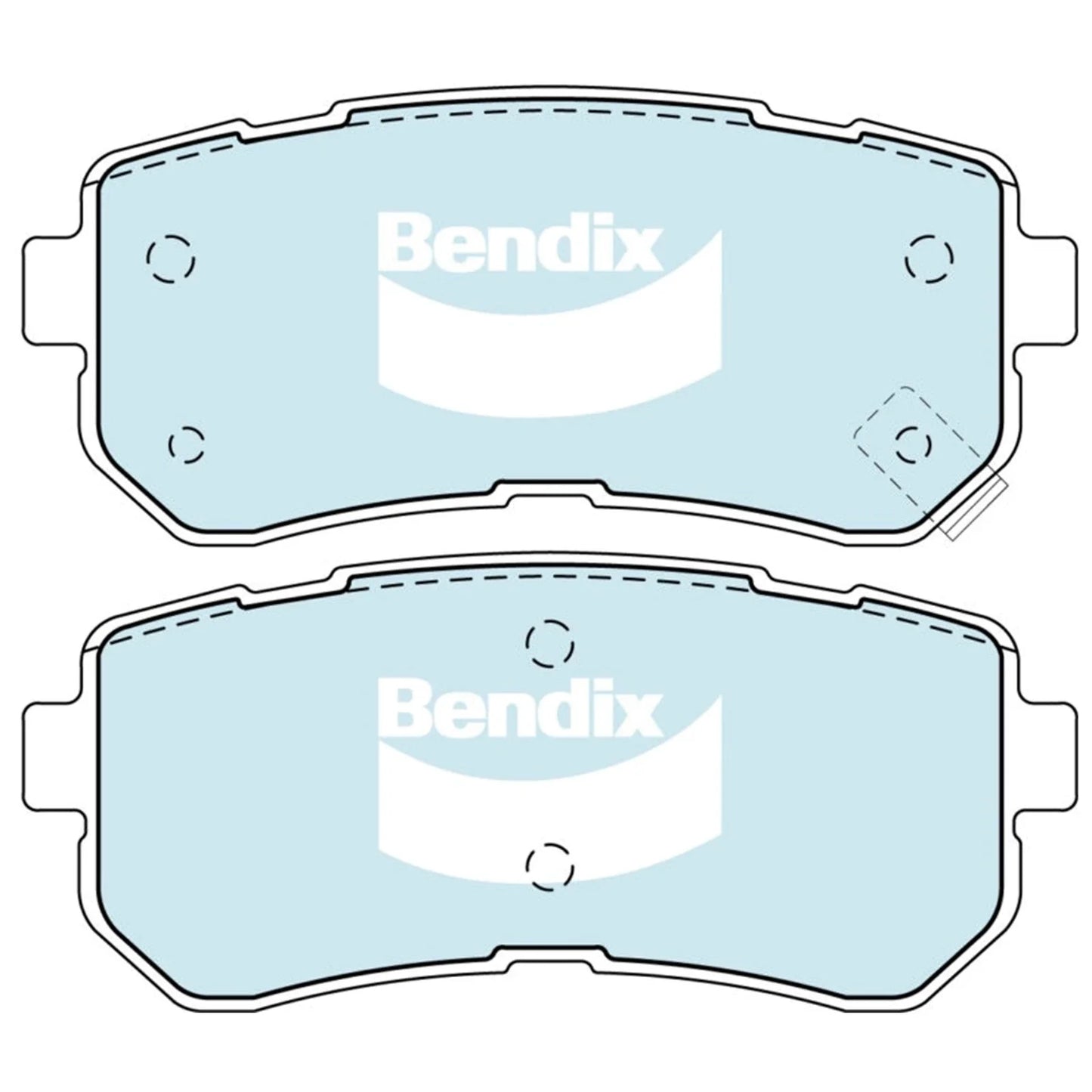 Rear Disc Brake Pads Set for Kia Picanto (2011 - 2017)