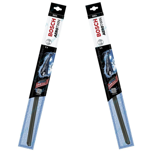 Front Pair Bosch Aerotwin Wiper Blades Set for Nissan Pulsar N10 1980~1985