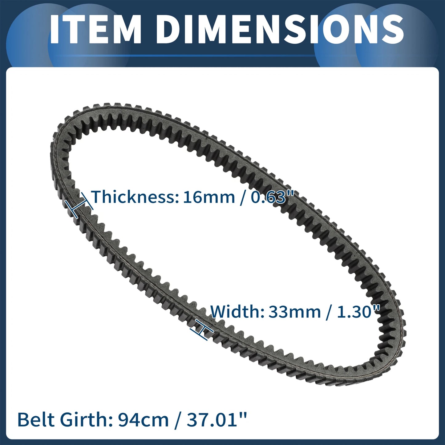 Drive Belt V-Belt No. 715900024 for Can-Am Outlander 400 (2003–2014)