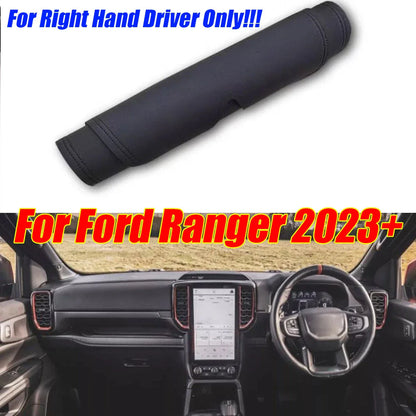 RHD Leather Dashboard Cover Dash Protector Pad Mat for Ford Ranger