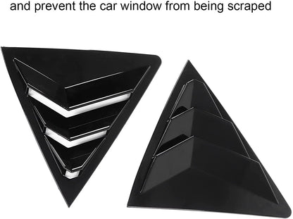 Glossy Black Side Window Louver Cover Trim for Toyota Corolla (2014–2018)