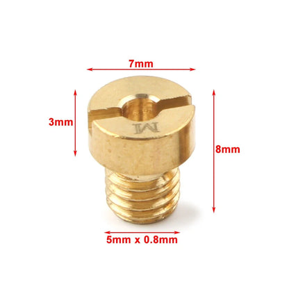 M5 Main Jet for Dellorto Carburetor SHA SHB UA UB PHBG VHB-CS (112-135)