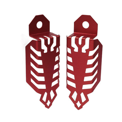 Universal Fork Dust Shock Absorber Spring Covers for Motorcycle ATV Red