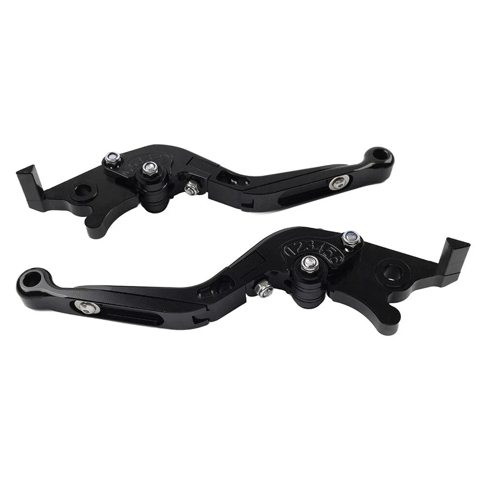 Black Extendable Brake Clutch Levers for Suzuki GSXR600 GSXR750 GSXR1000 (06-10)