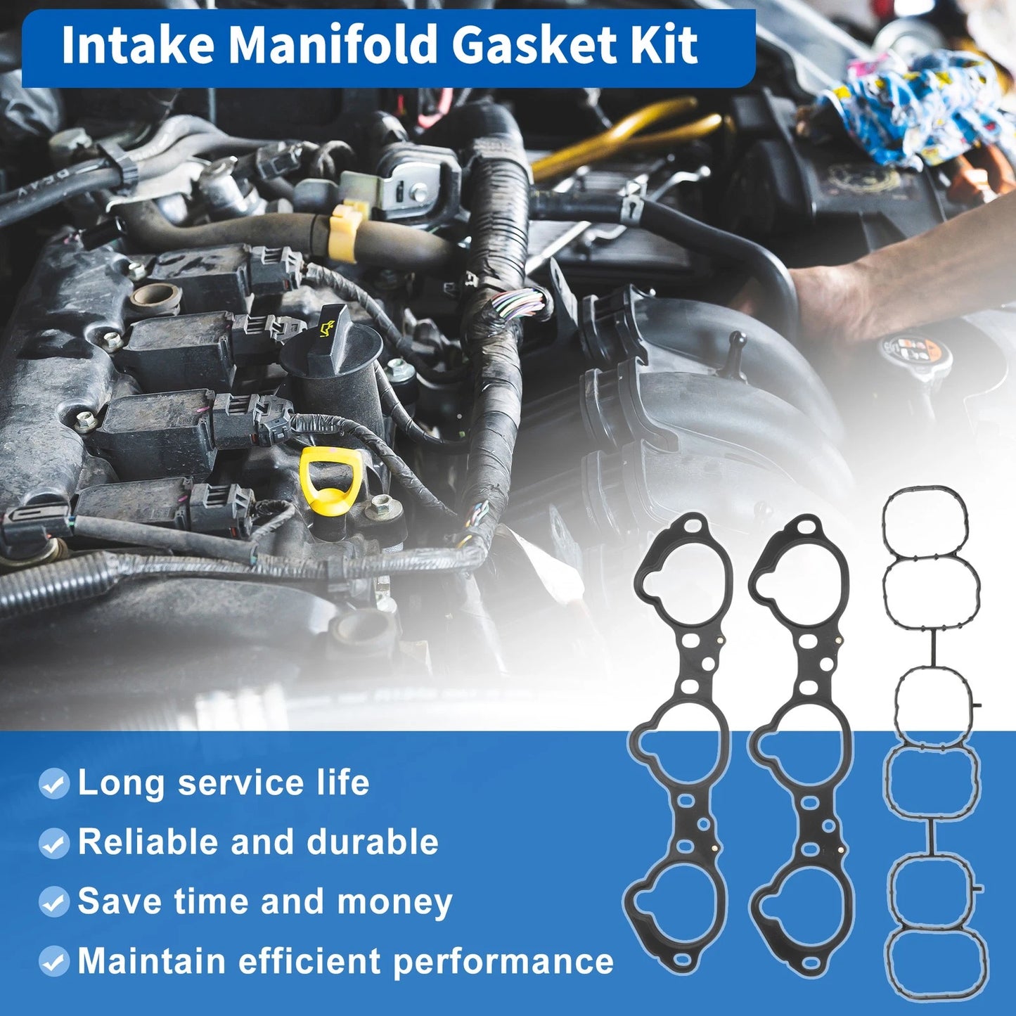 Intake Manifold Gasket Set for Nissan Altima (2007–2018) MS97143/MS19450