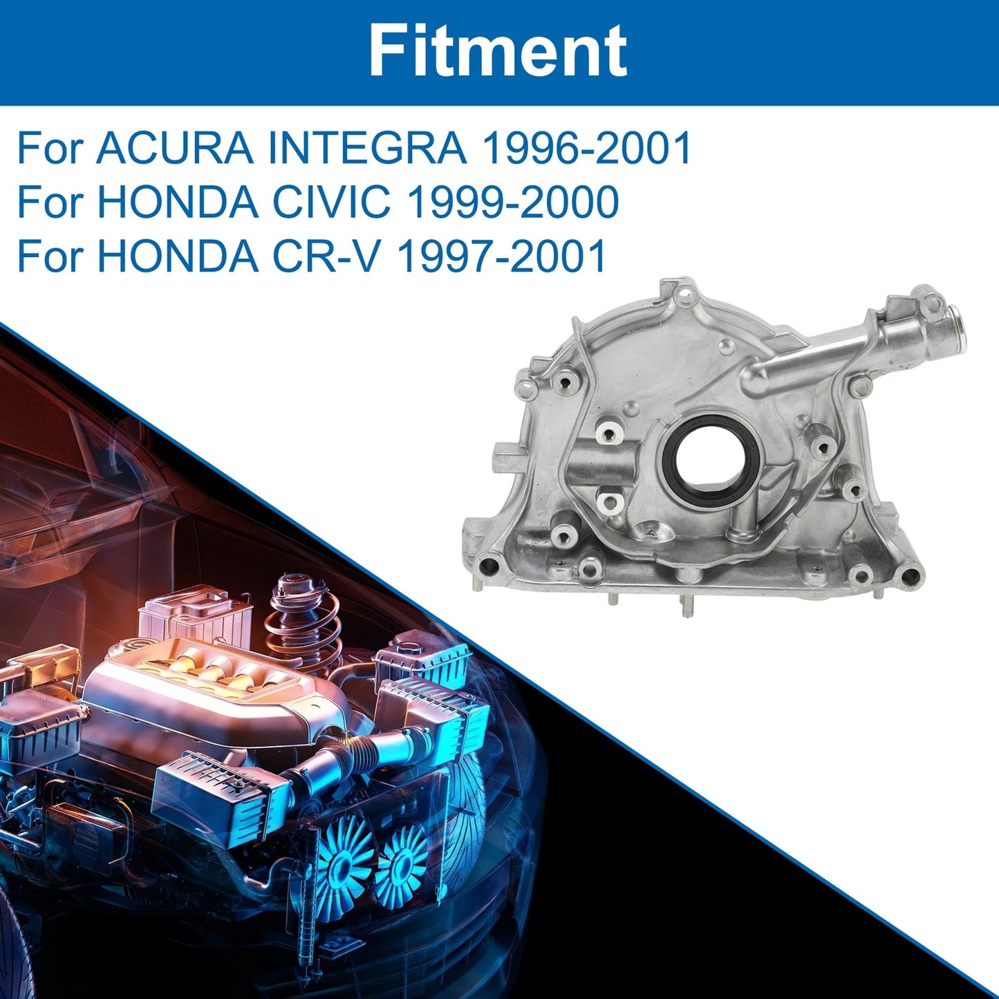 Engine Oil Pump No.15100P72A01 for Honda Civic (1999–2000)