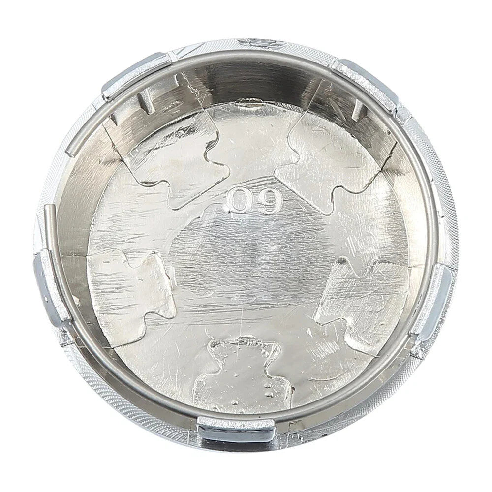 4 x ABS Chrome Silver Wheel Center Cap Rim Hub Cover 60mm for Universal (N/A)