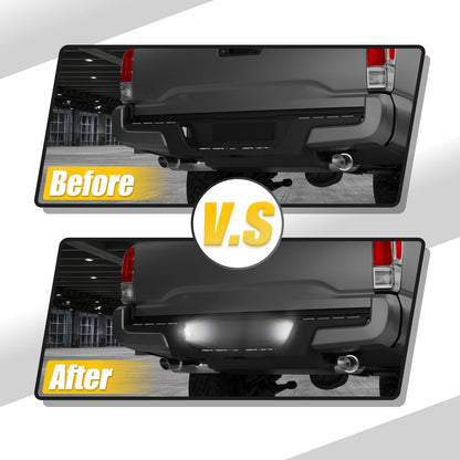 2X LED License Plate Light Assembly for Chevy C1500 C2500 (1990–1999)
