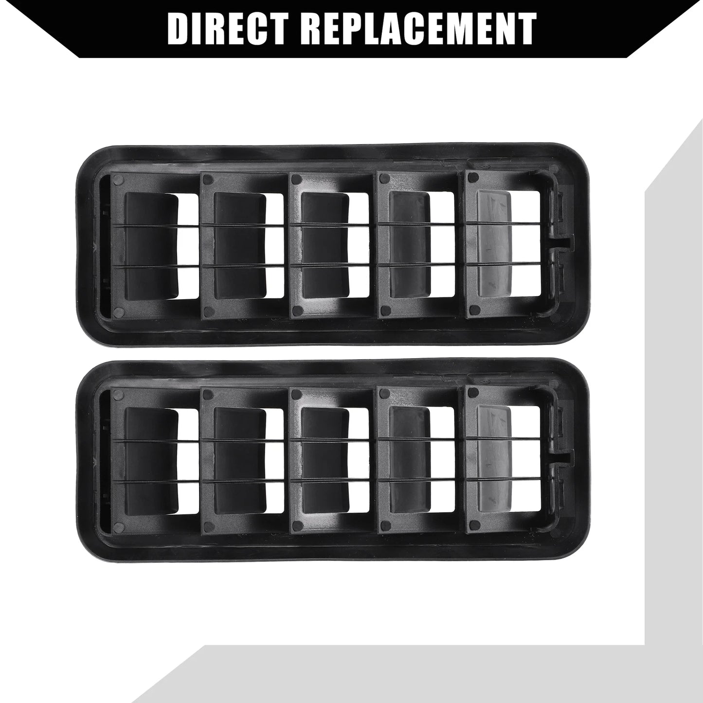Set of 2 Back Panel Air Vent Grilles for GMC Chevrolet Silverado