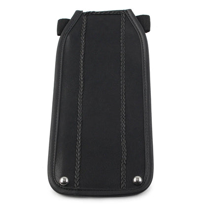 Black PU Leather Gas Tank Panel Bib for Harley Electra Glide FLH