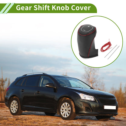 Gear Shift Knob Cover for Chevrolet Malibu (2016–2020) Black Red