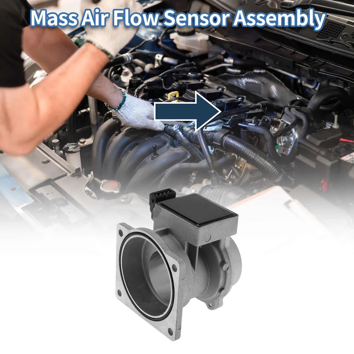 Mass Air Flow Sensor Assembly No. 22680-53F00 for Nissan Altima (2008–2012)