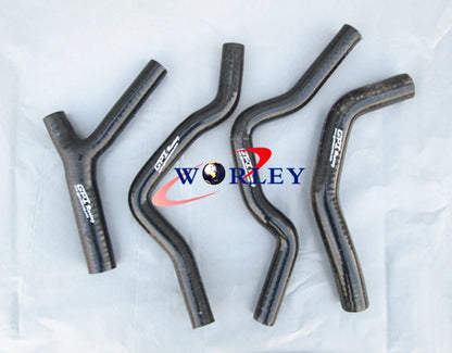 Silicone Radiator Hoses Set of 2 Blue for Honda CR500 CR500R (1985–1988)