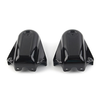 Chrome Saddlebag Guard Latch Cover w/Red Reflectors for Harley Touring (1993–2013)